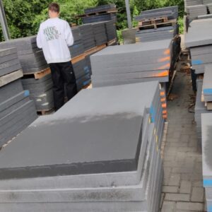 KLINKER-LOTEN 100/100/8 XL ANTRACIET TWEEDE KEUZE